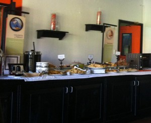 Part of the breakfast spread at the Country Inn & Suites