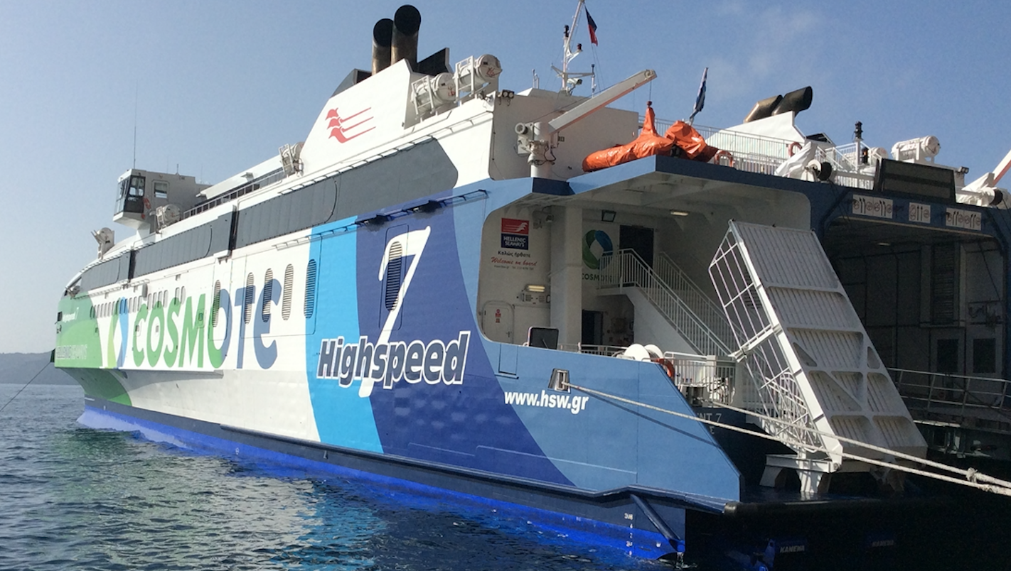 High-speed ferry to Santorini