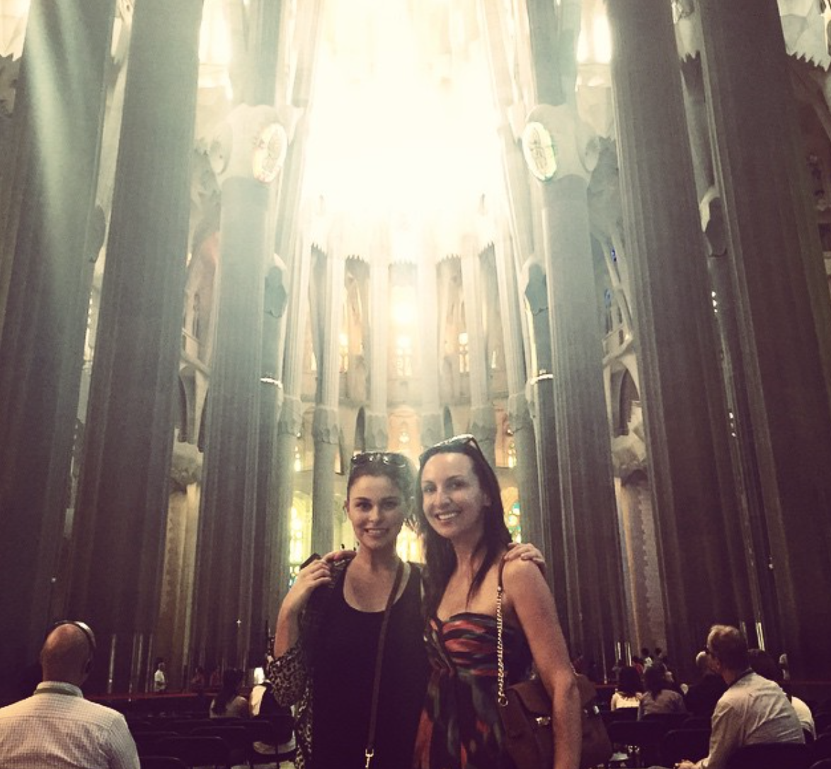 Aileen & I inside La Sagrada Familia