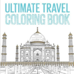 a coloring book of a taj mahal