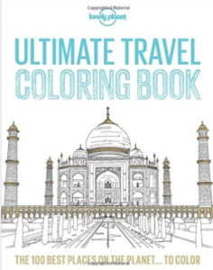 a coloring book of a taj mahal