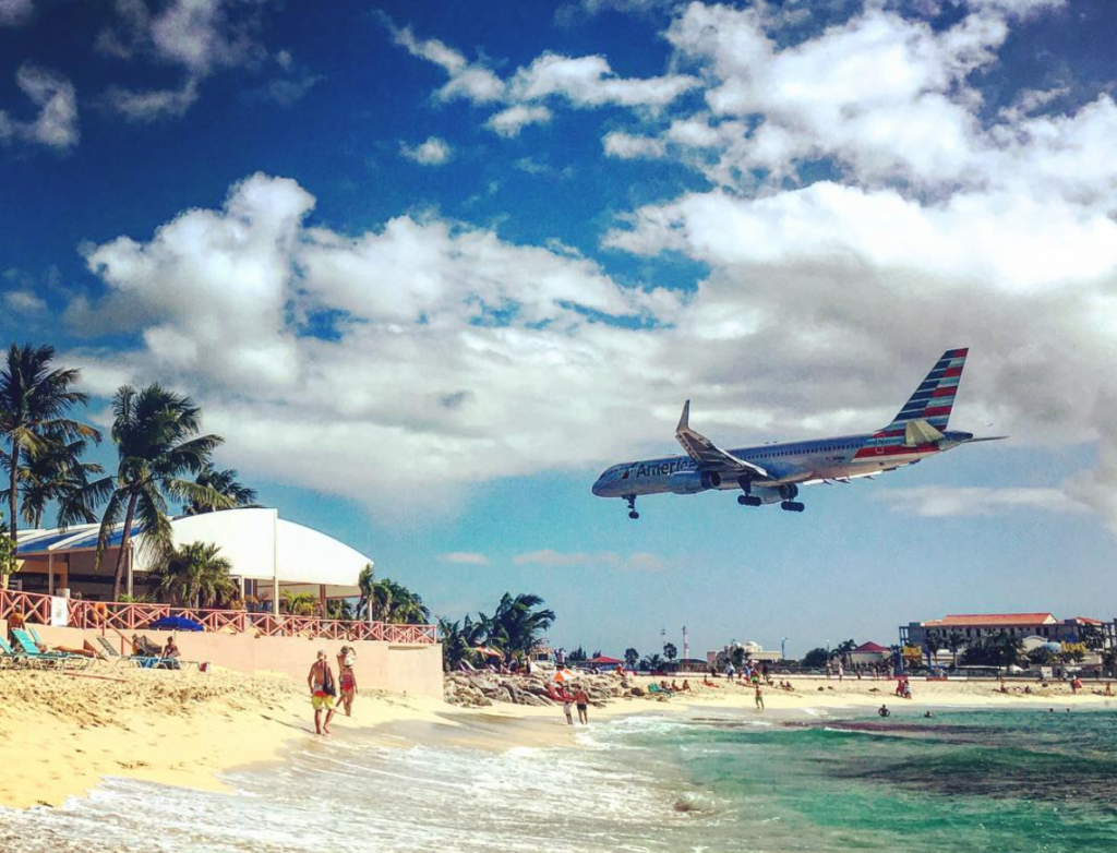 Everything You Need To Know About Plane Spotting At Maho Beach Sxm Angelina Travels