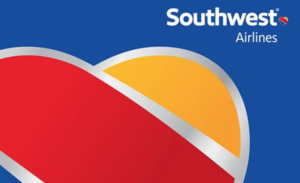 a blue red yellow and orange logo
