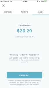 a screenshot of a cash balance