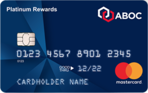 a blue credit card with white text and numbers